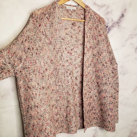 HEARTLOOM Multicolor Knit Cozy Cardigan Sweater M - Picture 6 of 10